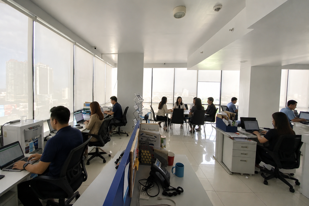 The iConnect Technologies team at work in the Cebu office