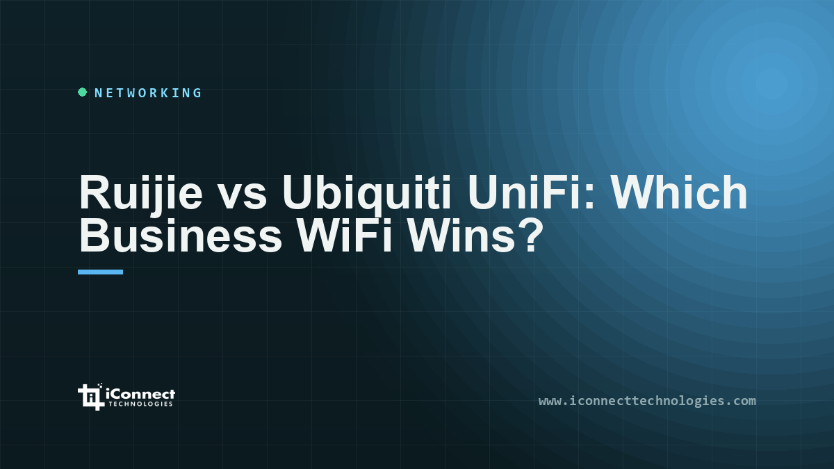 Ruijie vs Ubiquiti UniFi: Which Business WiFi Wins? 1 Ruijie vs Ubiquiti UniFi: Which Business WiFi Wins?
